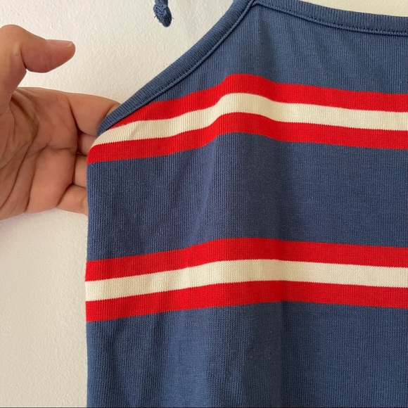 MARINE LAYER Sadie Midi Dress in Red Stripe Size S - Picture 10 of 13